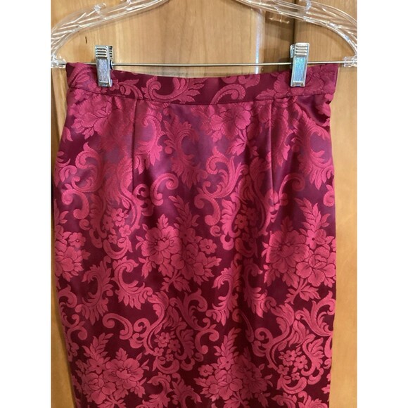 Vtg 80s Jessica McClintock Bridal Brocade Mother Of Bride Suit 8 Wedding Holiday - Picture 8 of 16